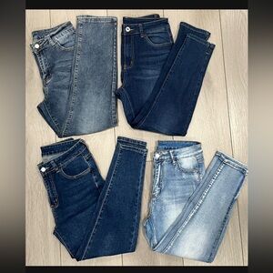 Women's Jeans Set - Blue and Gray by SHEIN